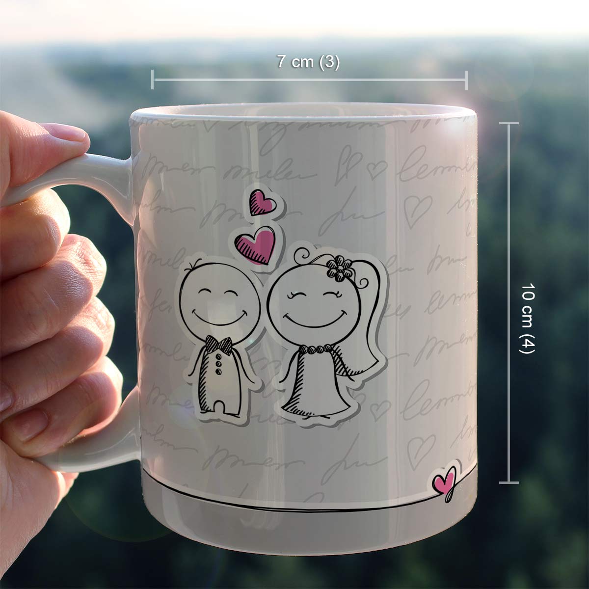 Me & You Ceramic Couple Coffee Mug Gift for Valentine's Day-6