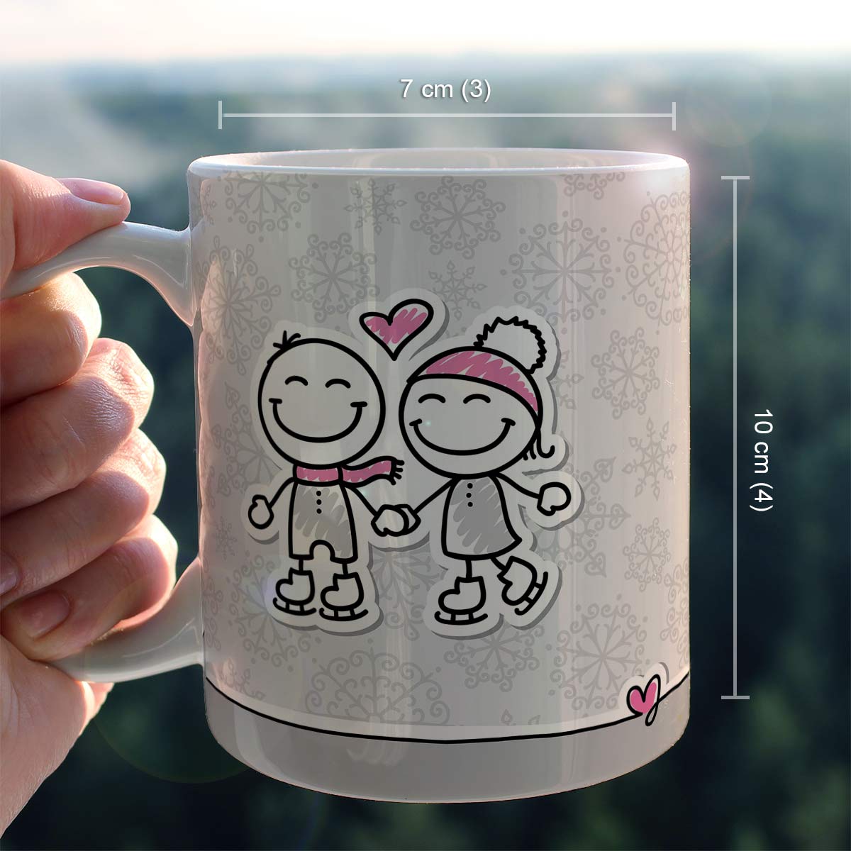 Cosy Ceramic Couple Coffee Mug Gift for Valentine's Day-6