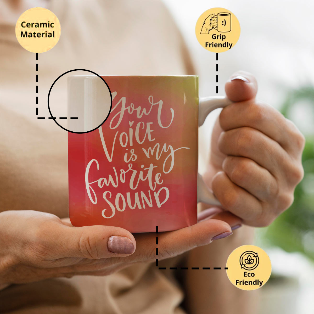 My Favourite Sound Ceramic Mug-4
