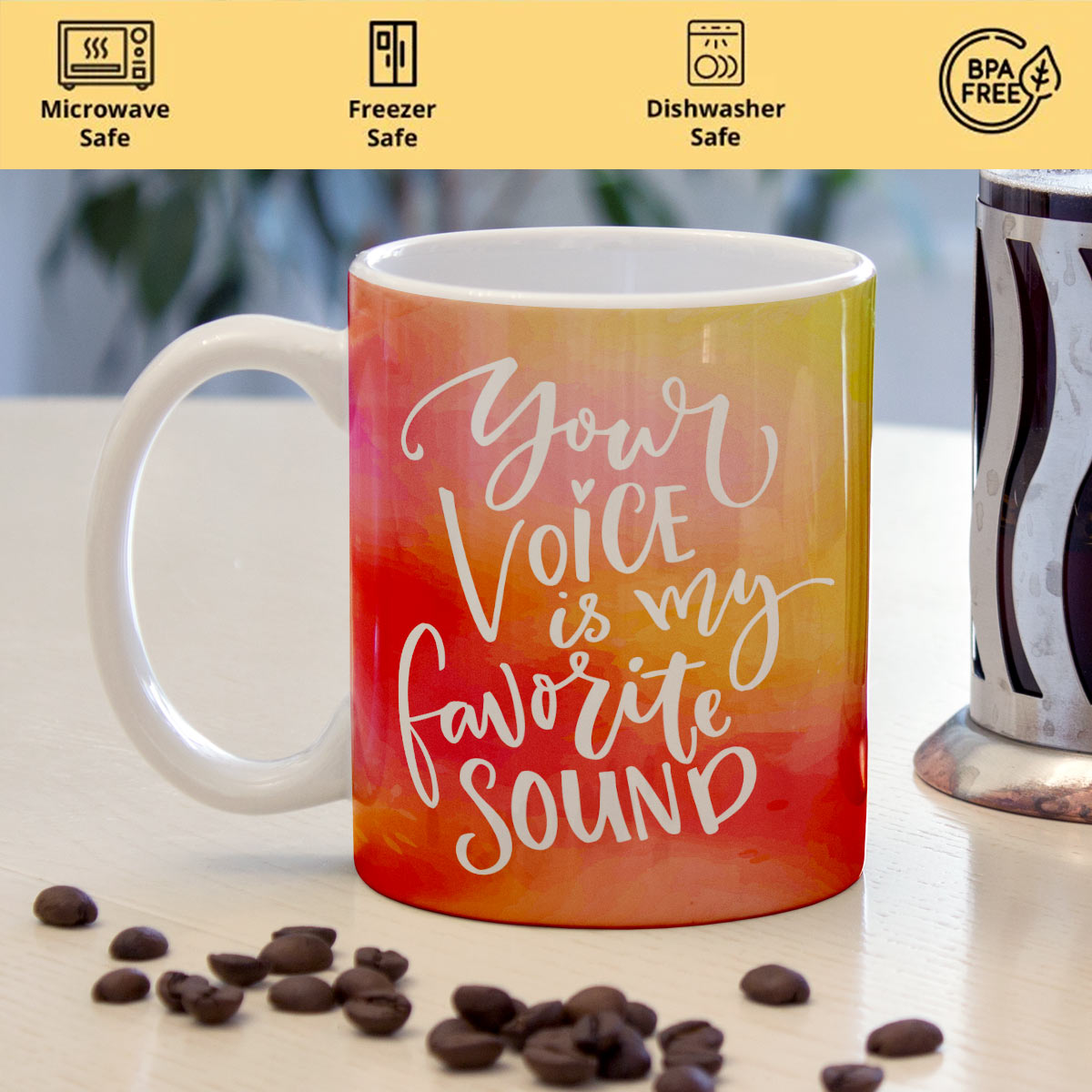 My Favourite Sound Ceramic Mug-3