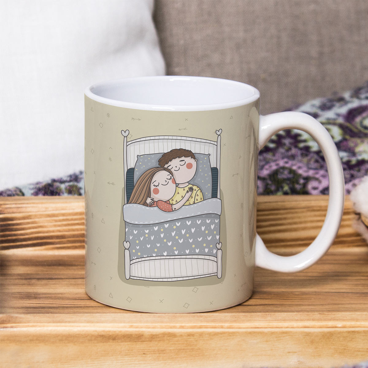 Sweet Dream Ceramic Couple Coffee Mug Gift for Valentine's Day-4
