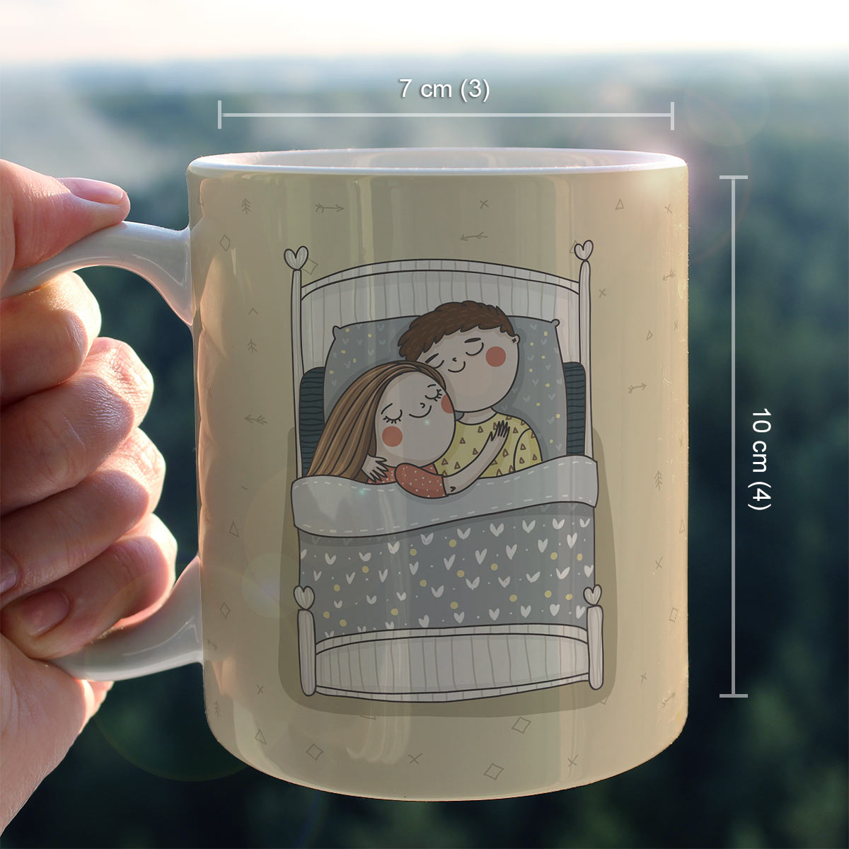 Sweet Dream Ceramic Couple Coffee Mug Gift for Valentine's Day-6
