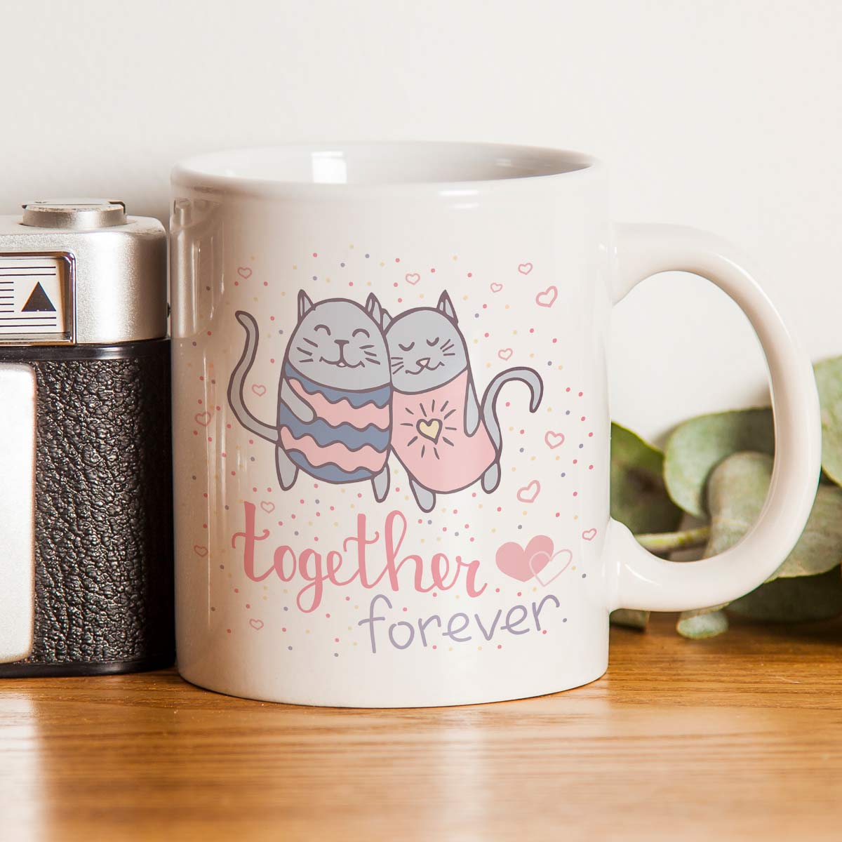 Together Forever Mine Ceramic Coffee Mug Gift for Valentine's Day-1