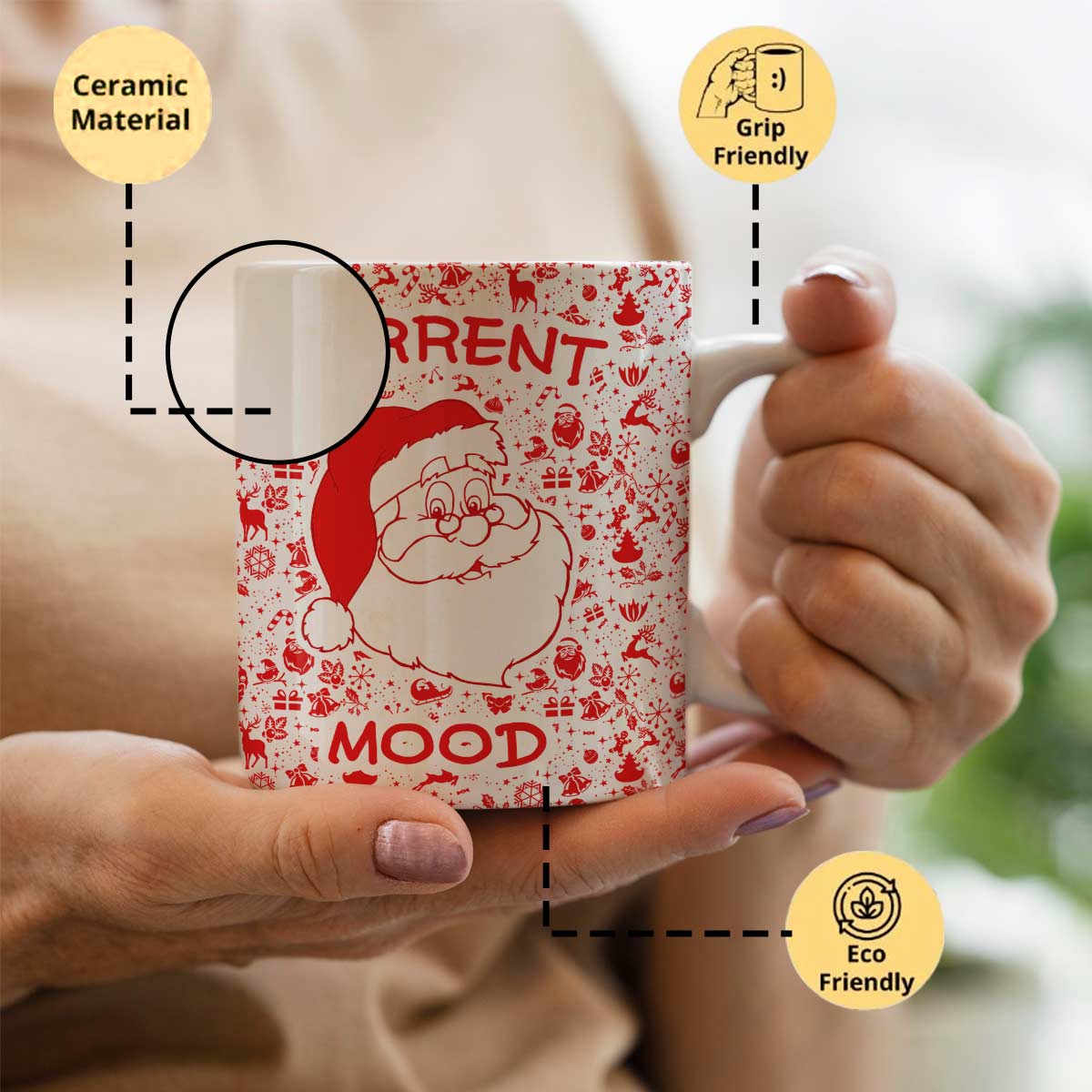 Christmas Santa Ceramic Mug-2
