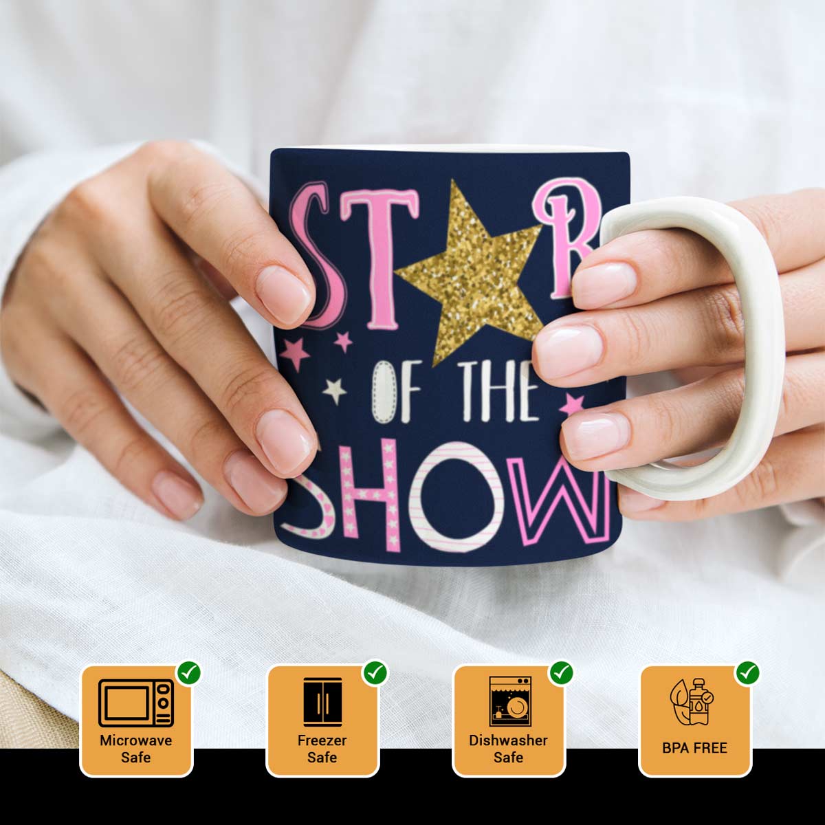 Star Of The Show Ceramic Mug - Gift for Employees-4