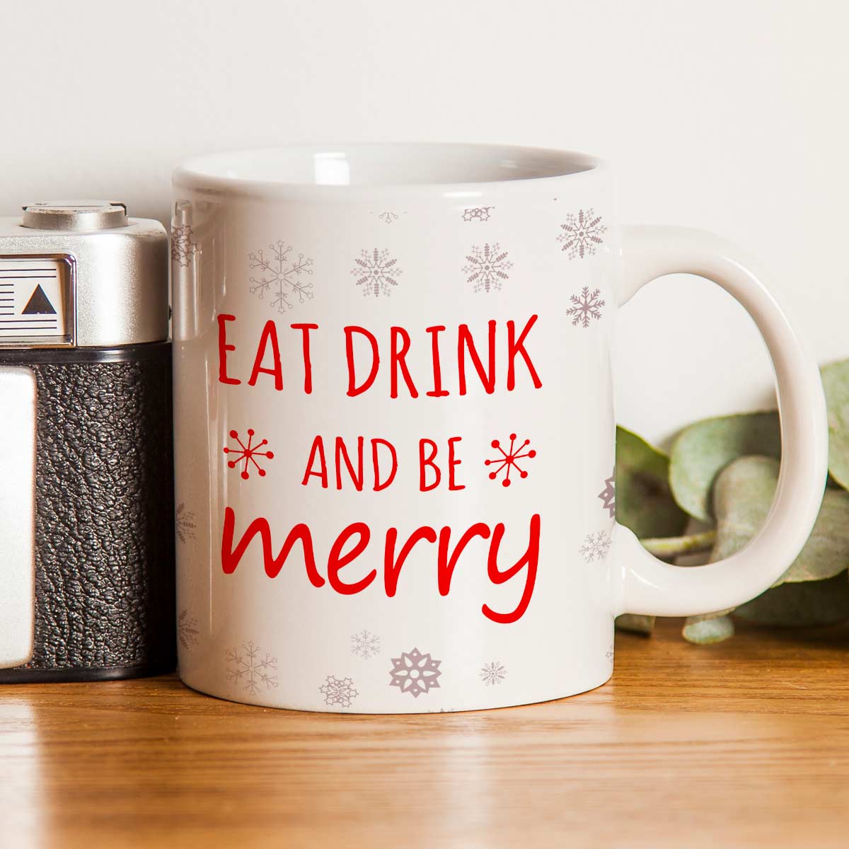 It's Christmas BeMerry Ceramic Mug-1