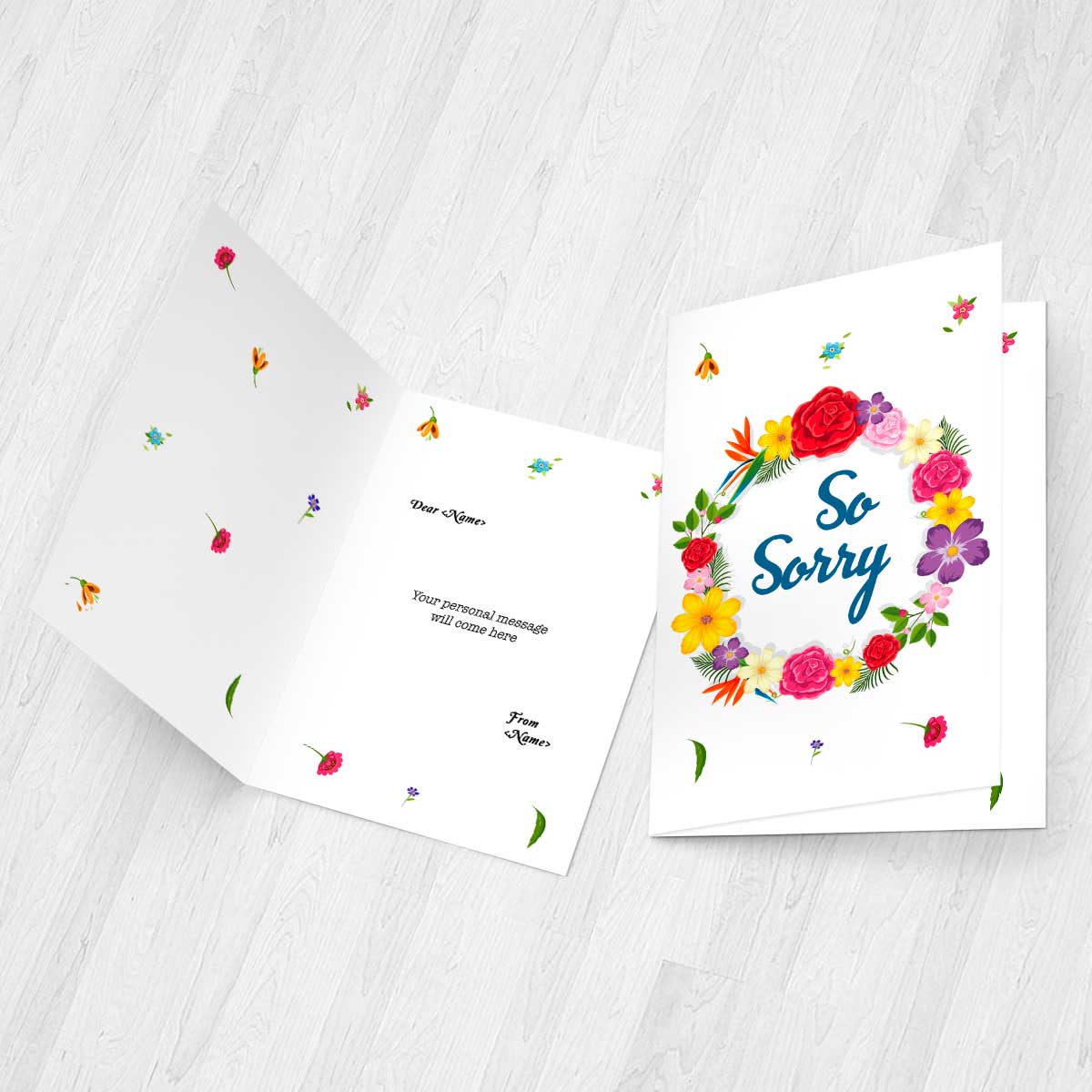 Personalised So Sorry Greeting Card-3