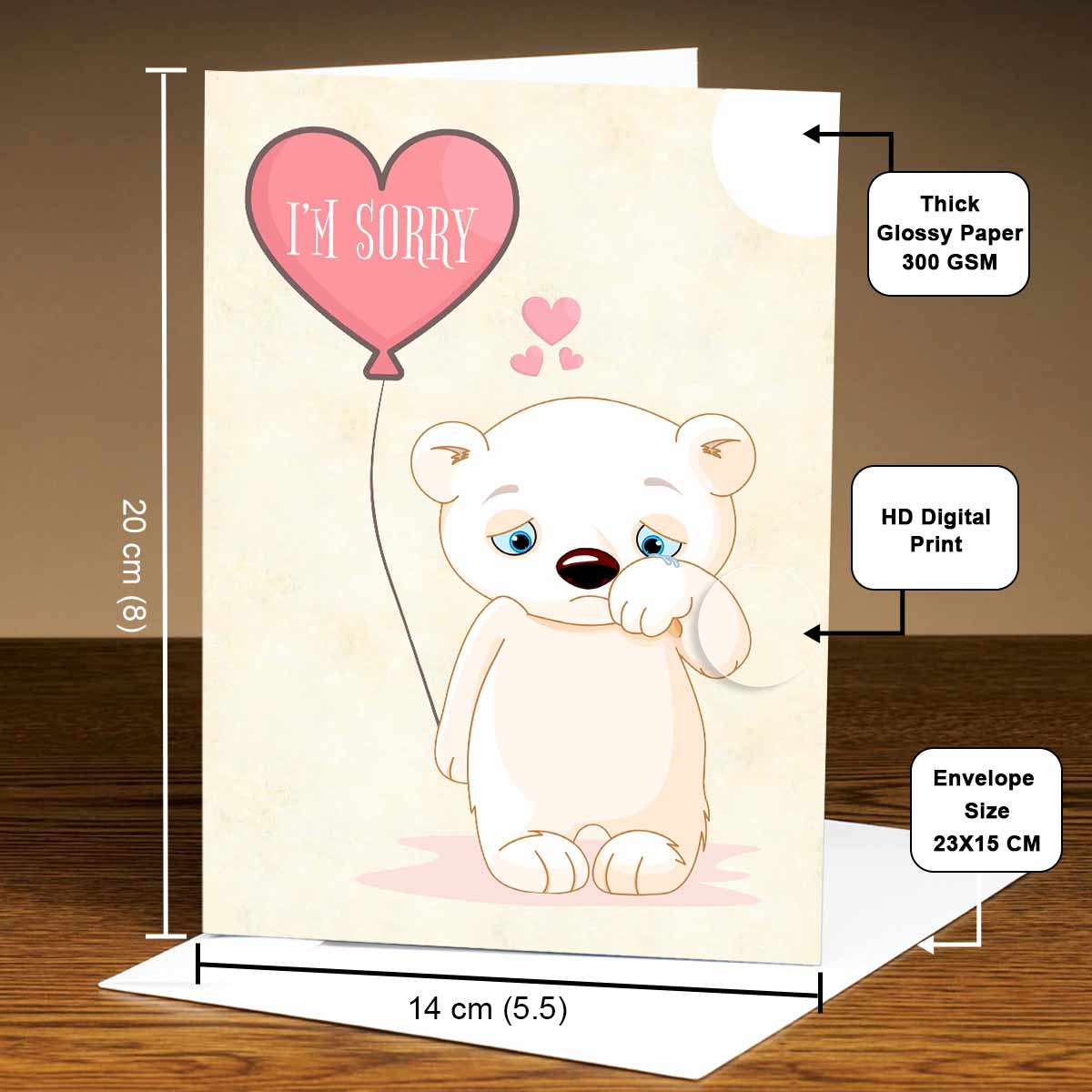 Personalised I Know It Is Hard To Forgive Me Greeting Card-5