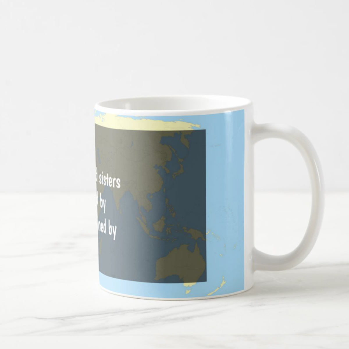 Brother and Sister Seprated by Distance Mug