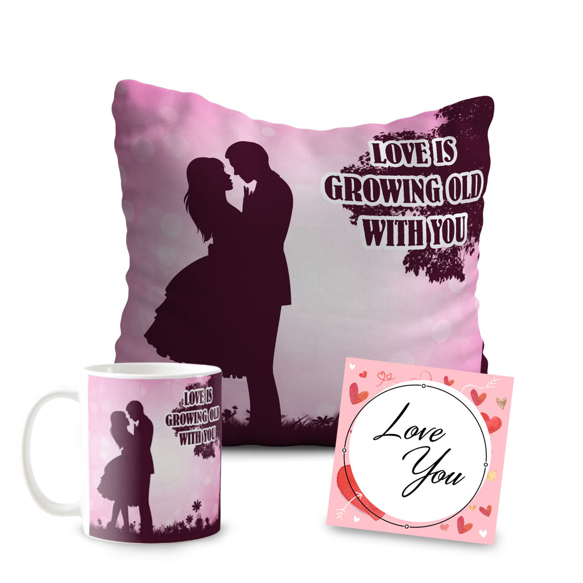 Love is Growing Old with You 3 Piece Gift Hamper