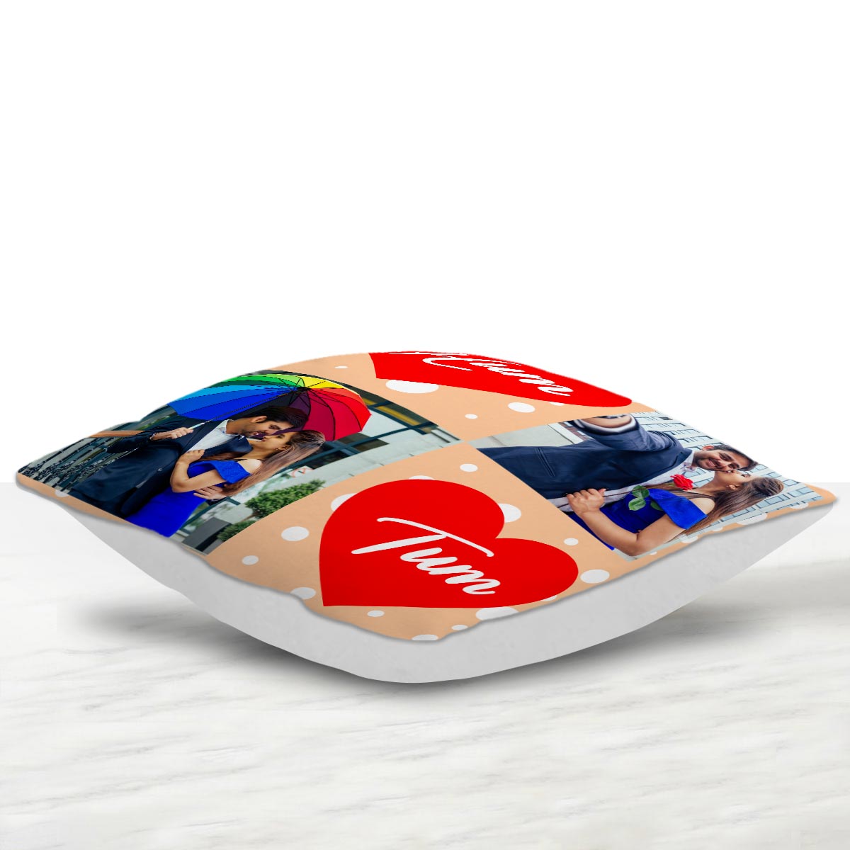 Personalized Hum Tum Photo Cushion Gift for Valentine's Day 2