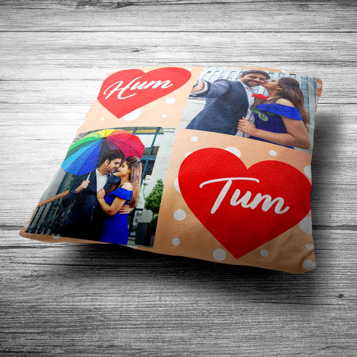 Personalized Hum Tum Photo Cushion Gift for Valentine's Day 5