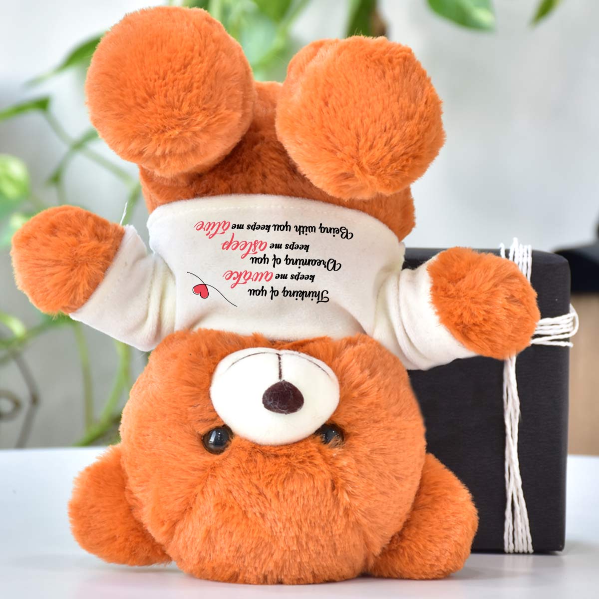 Being With You Keeps Me Alive Teddy Bear Gift for Valentine's Day-3