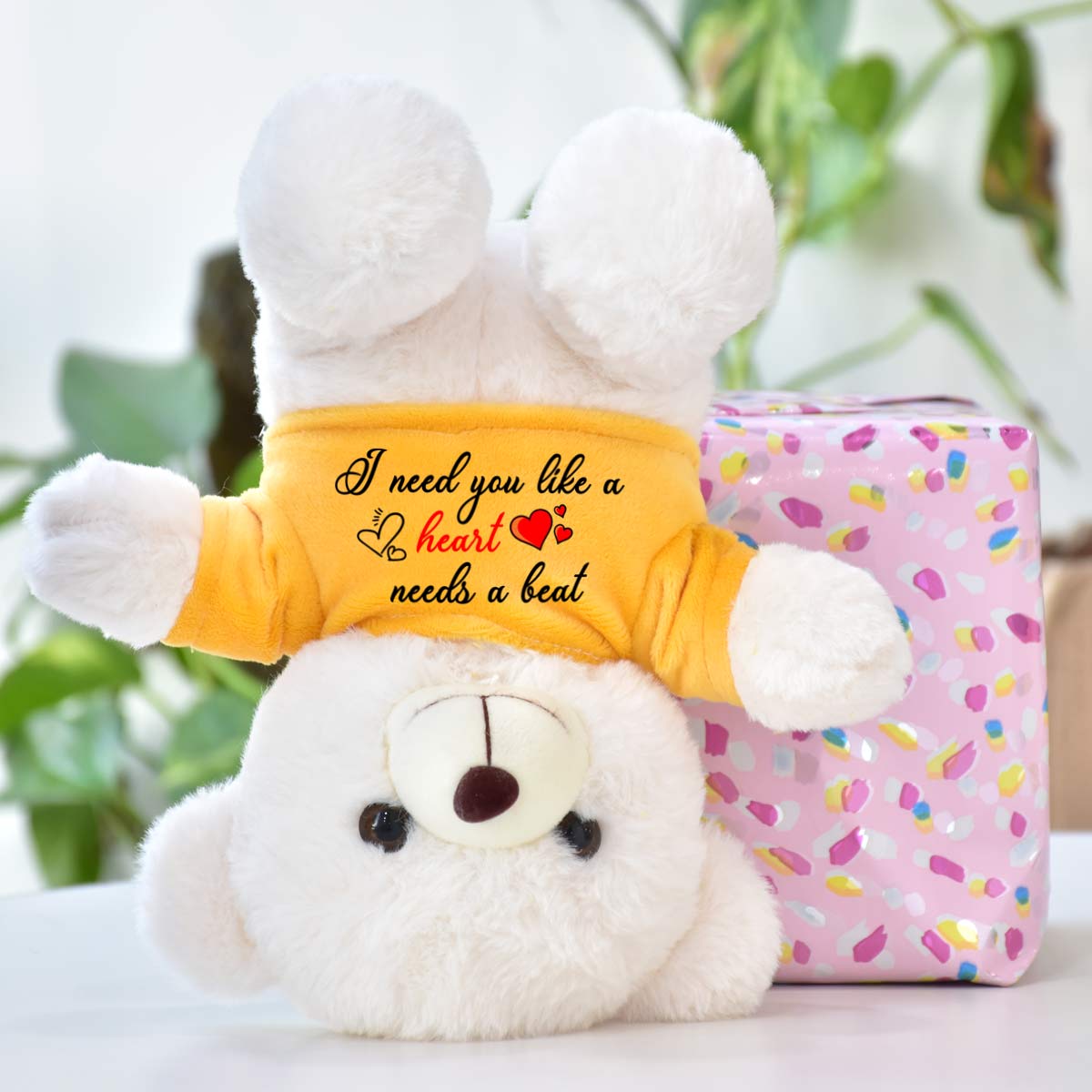 I Need You Like A Heart Teddy Bear Gift for Valentine's Day-3