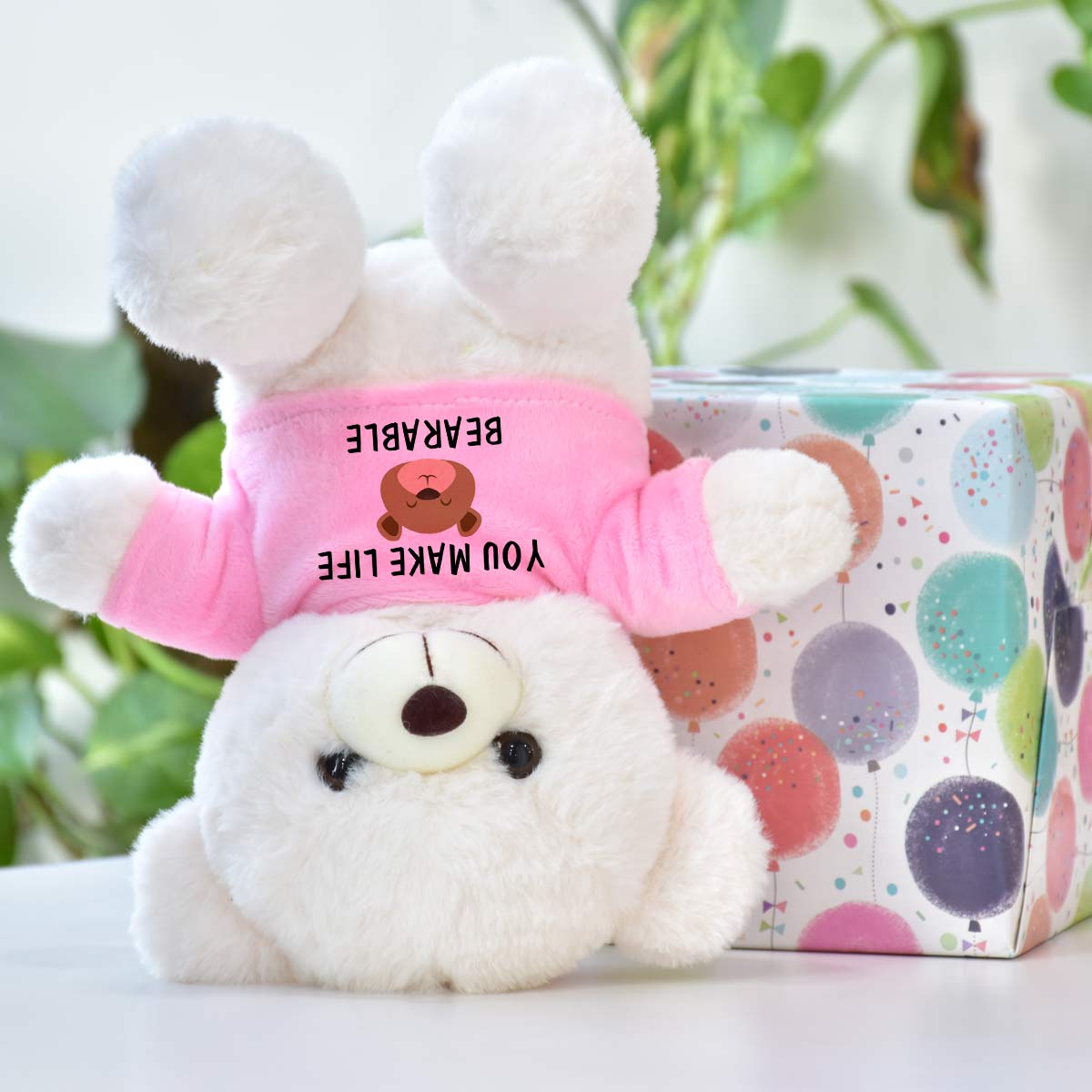 You Make Life Bearable Teddy Bear Gift for Couple-3