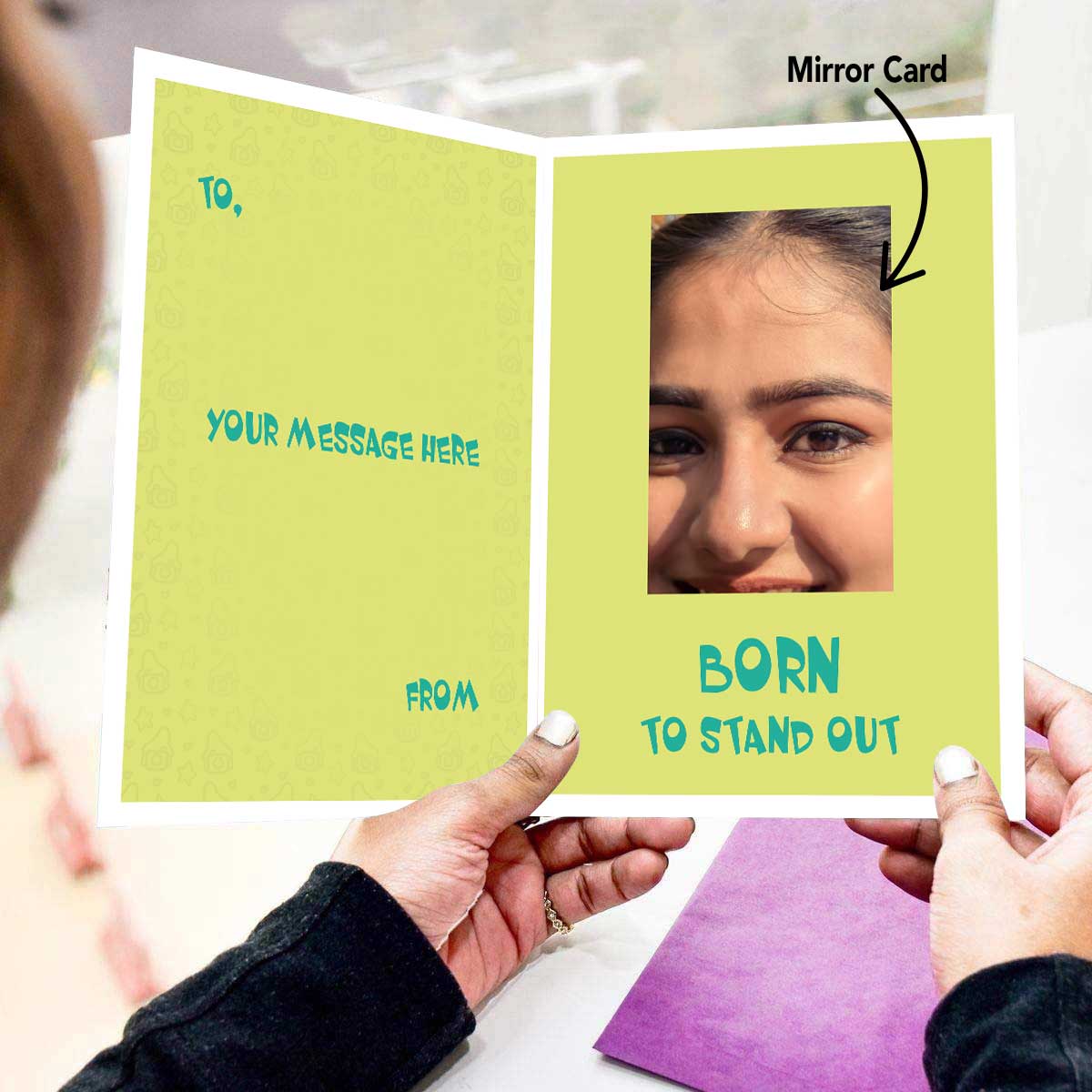 Selfie in Progress Mirror Card-1