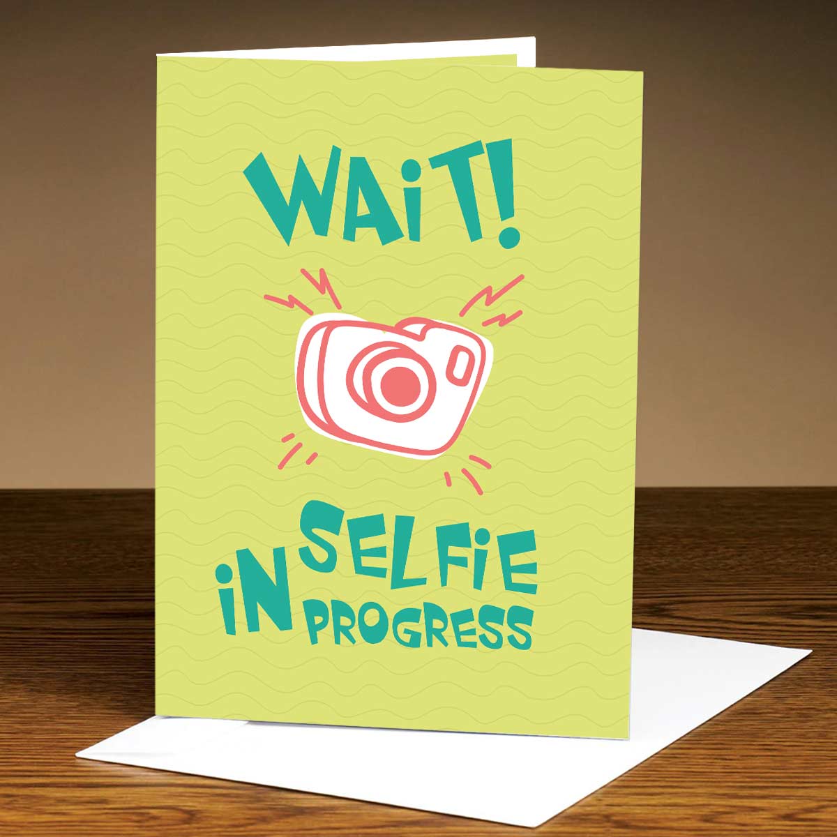 Selfie in Progress Mirror Card-2