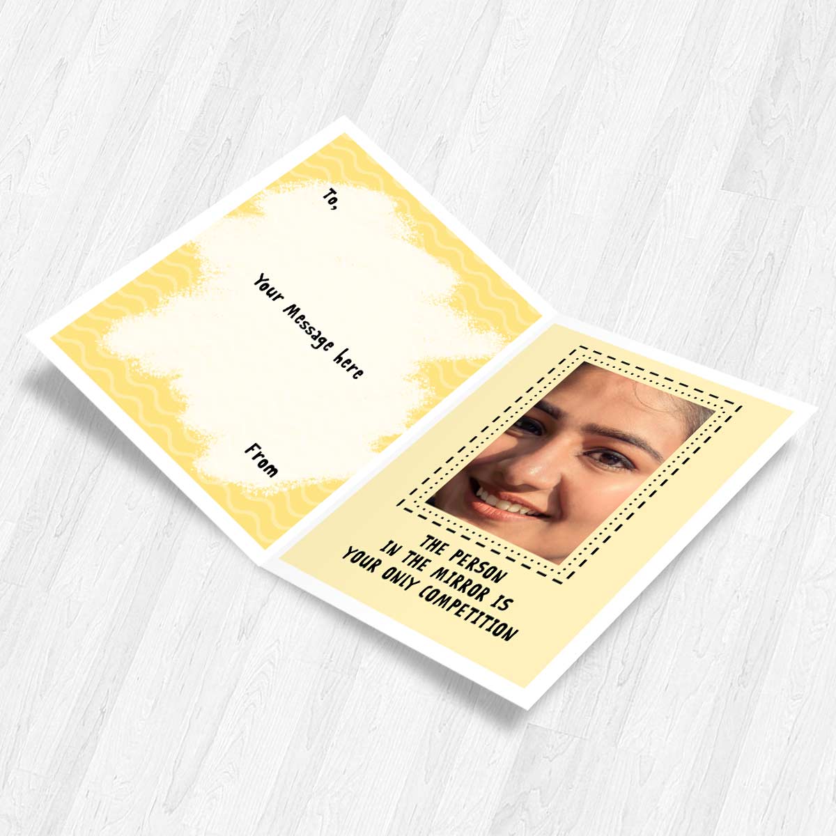Wait Selfie in Progress Mirror Card-3