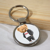 Love Yourself Round Metal Keychain-1