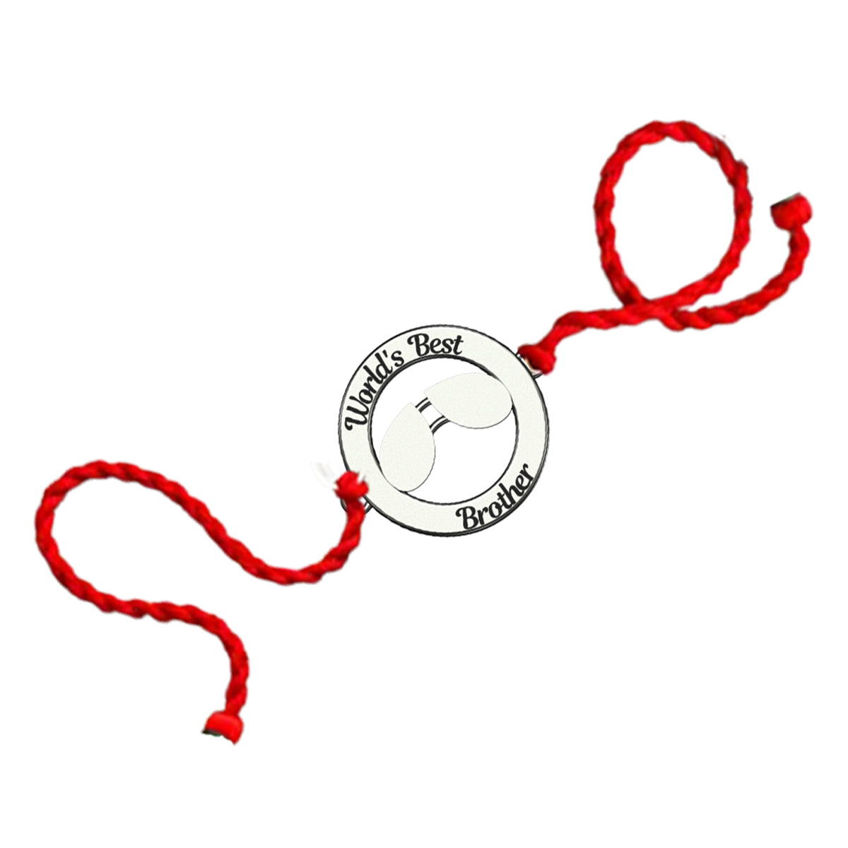Best Brother Engraved Silver Rakhi