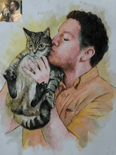 Pet Watercolor Painting From Photo-1