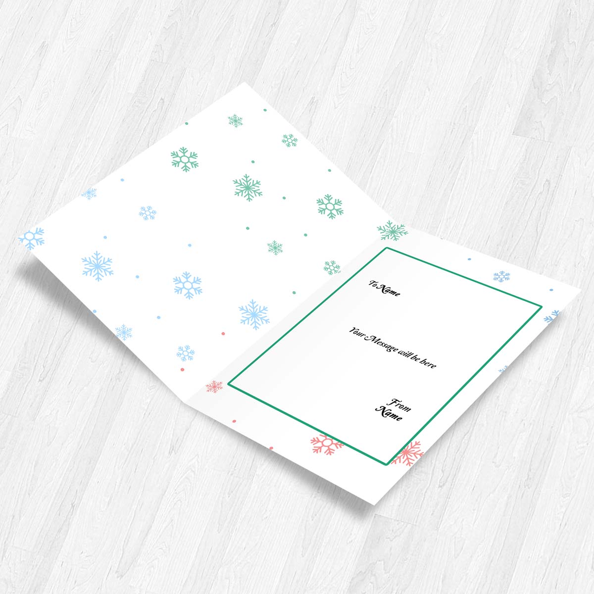 Santa & Friends Wish a Merry Christmas Card-2