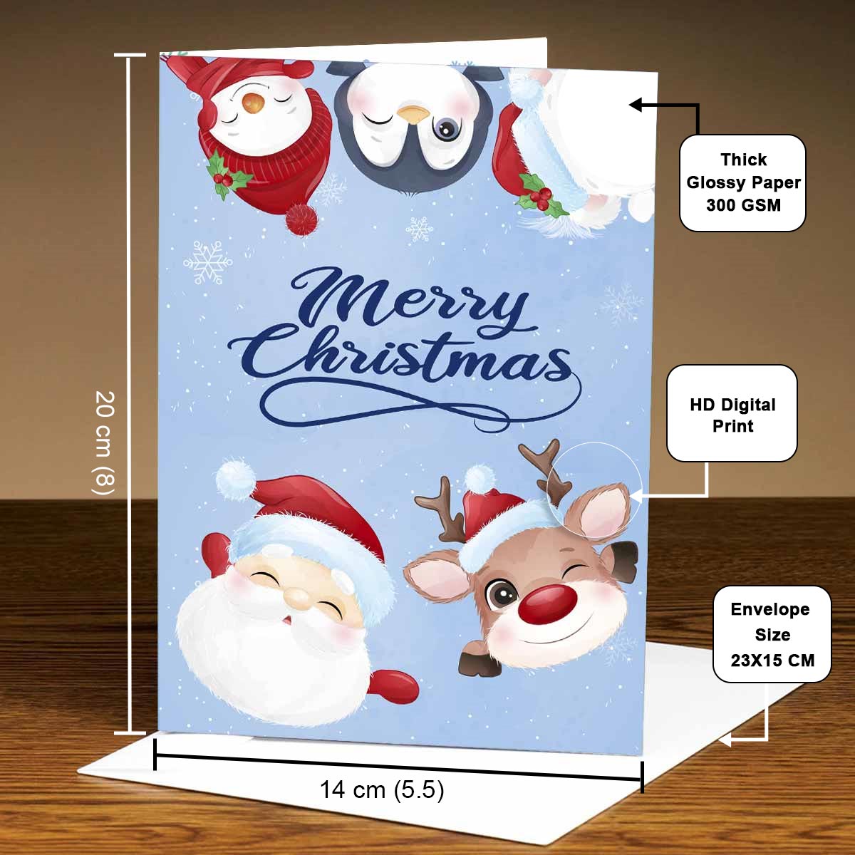 Christmas Greetings from Santa & Friends Card-4