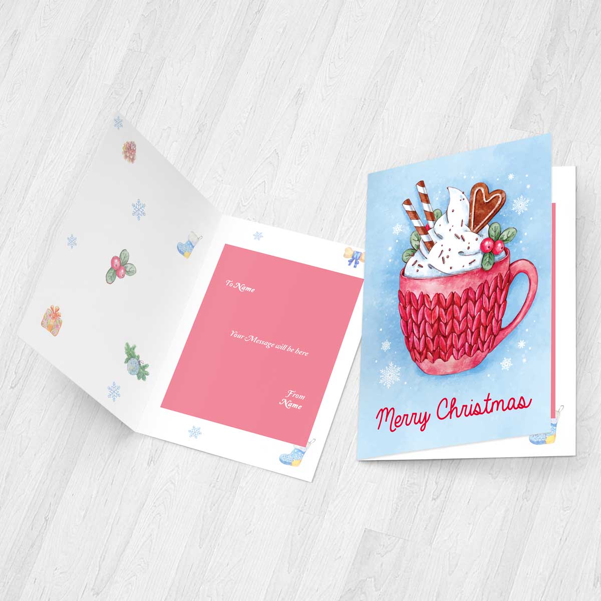 A Cup of Warmth & Love Christmas Card-3