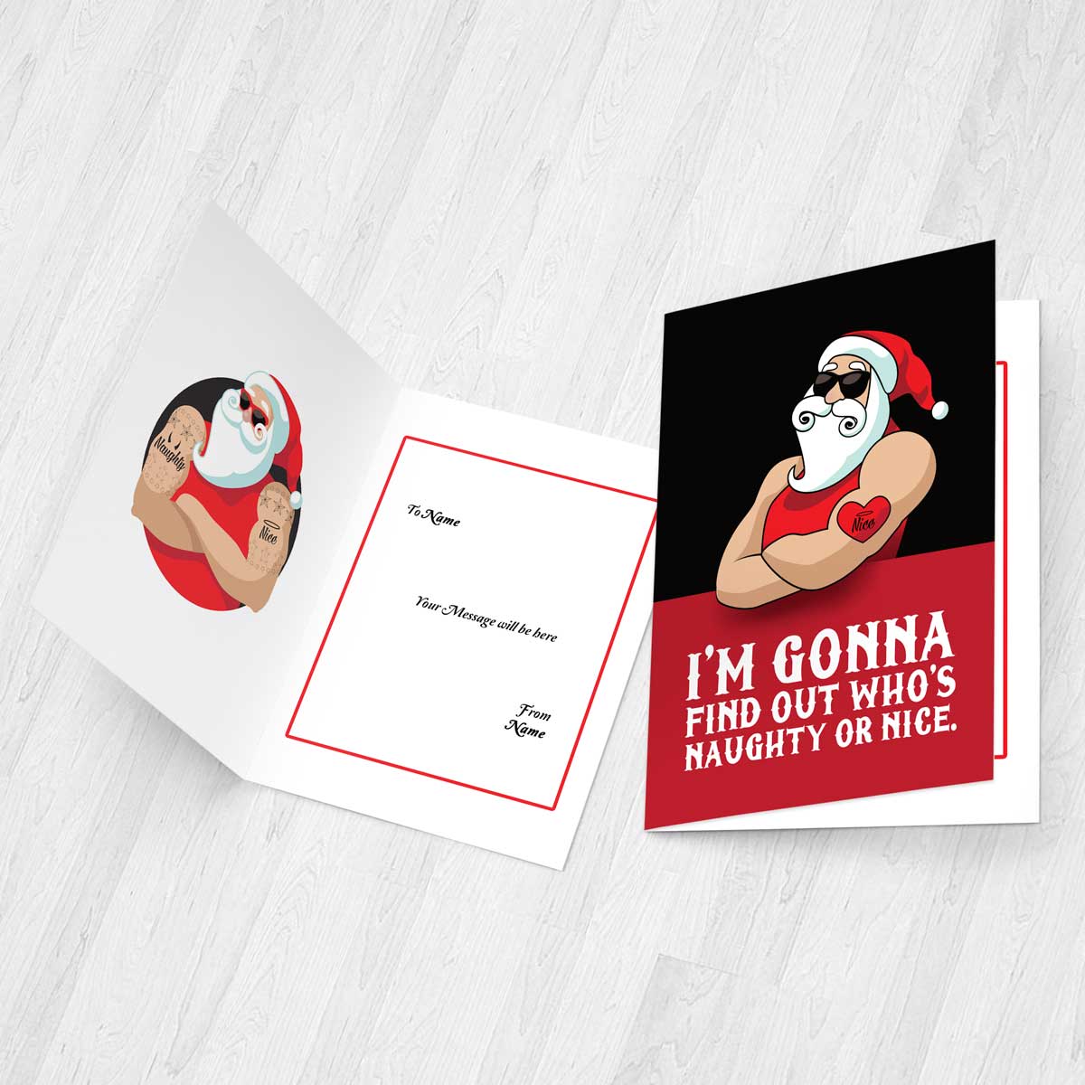 Naughty or Nice Christmas Card