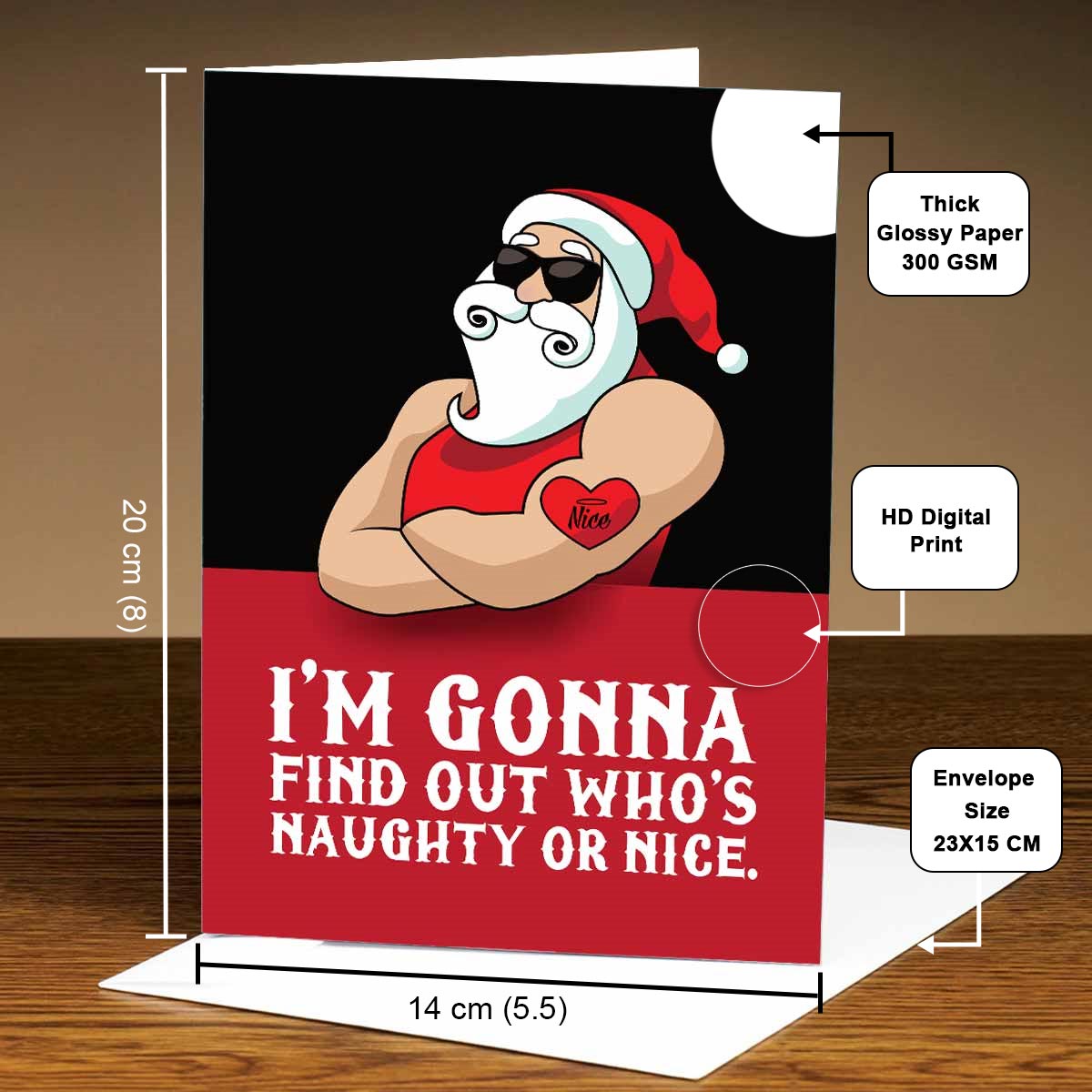 Naughty or Nice Christmas Card