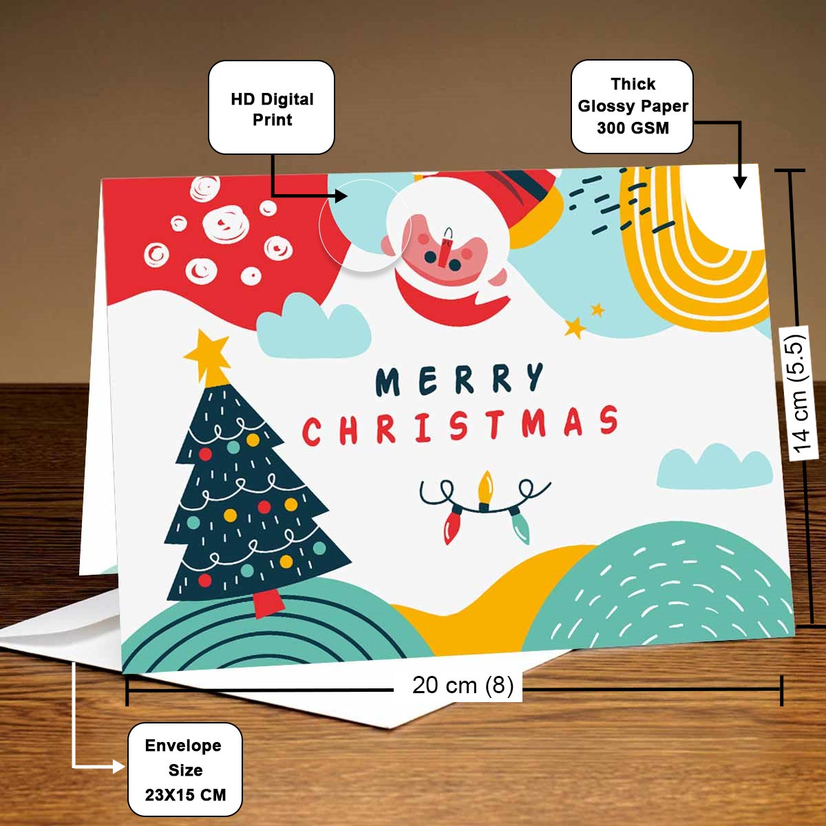 Topsy Turvy Santa Christmas Card-4
