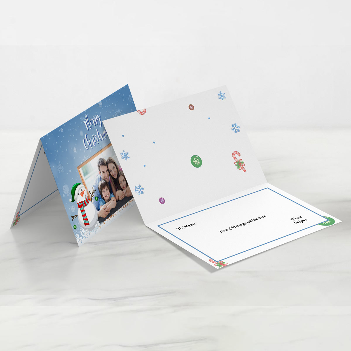 Personalised Family Photo Christmas Card-3