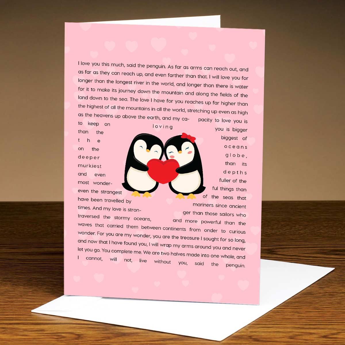 Personalised You're my Penguin Card-1