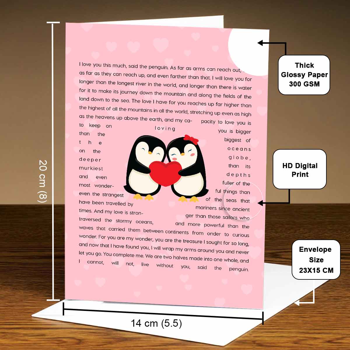 Personalised You're my Penguin Card-4