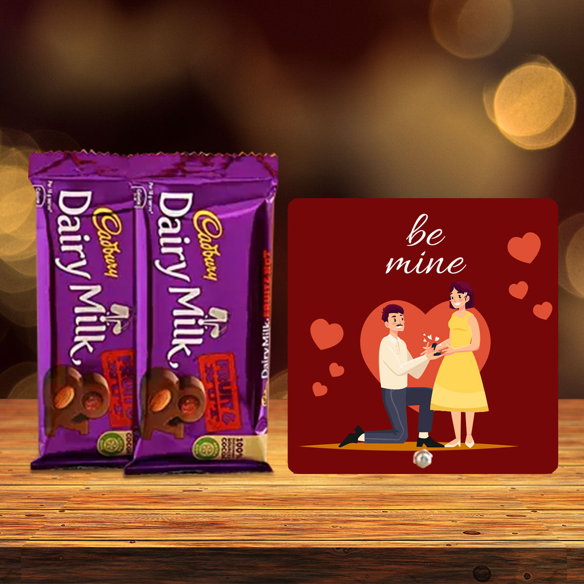 Be Mine Keepsake with Cadbury Dairy Milk Gift Hamper-1