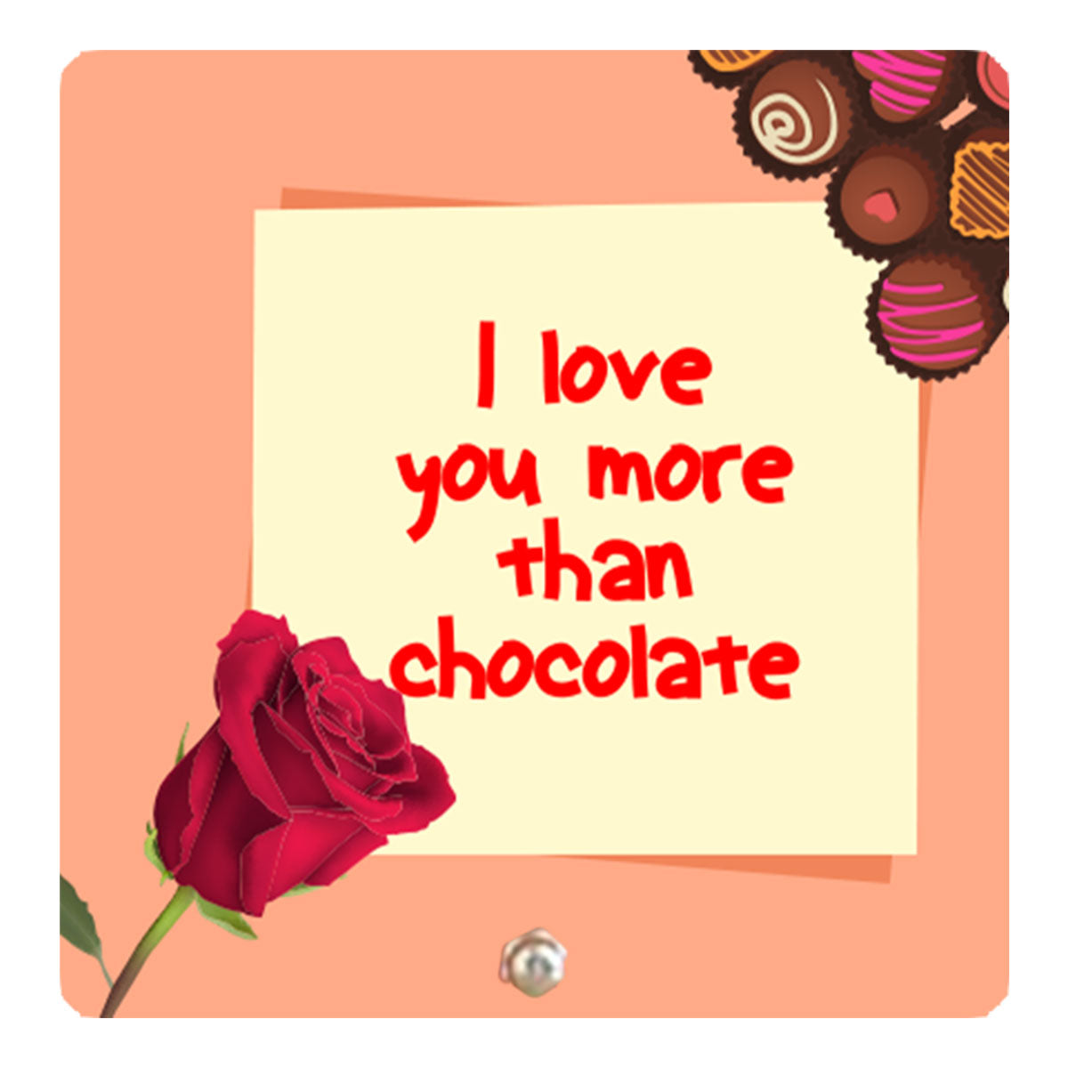 I Love You More Than Chocolate Keepsake with Cadbury Dairy Milk Gift Hamper-3
