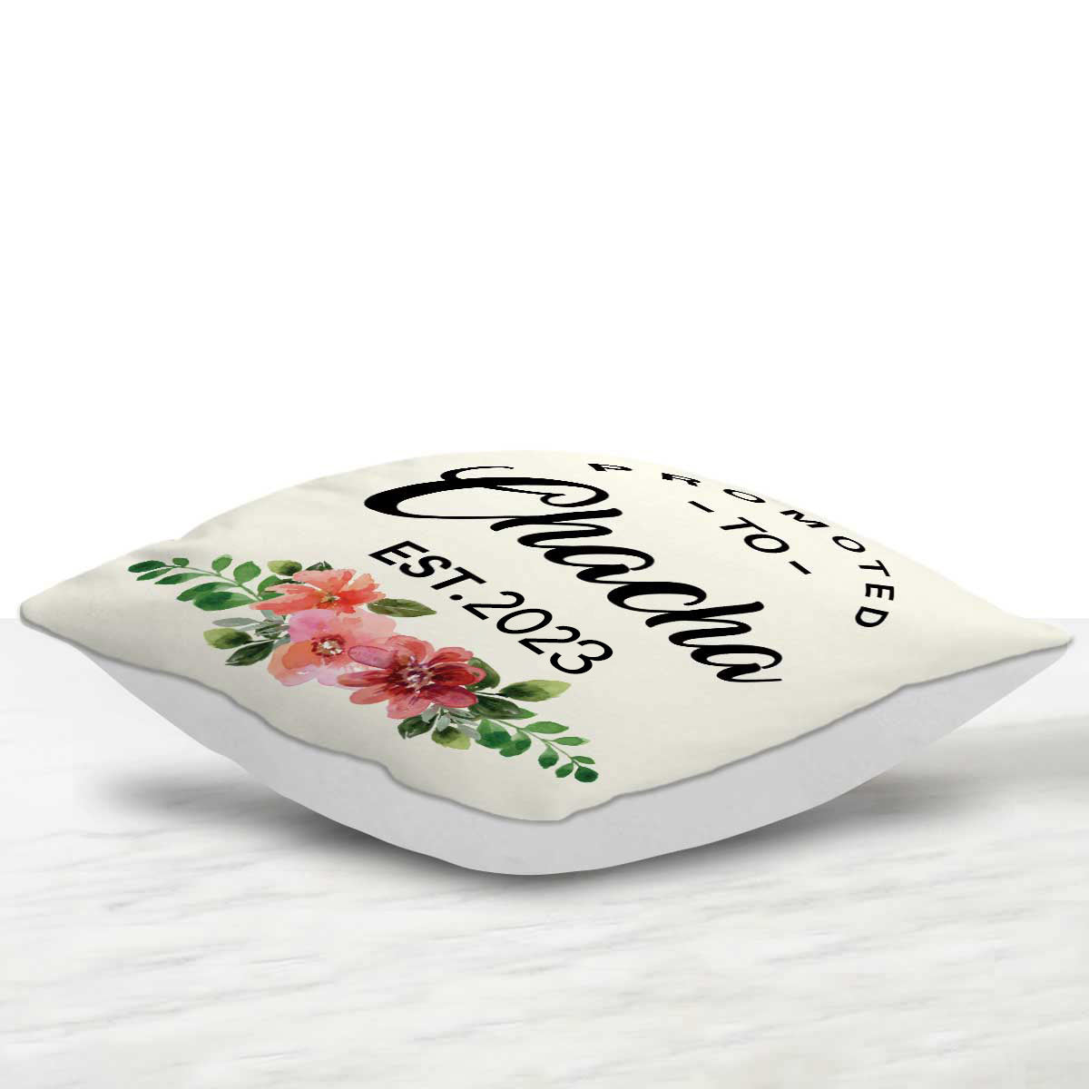 Personalised Promoted to Chacha Cushion