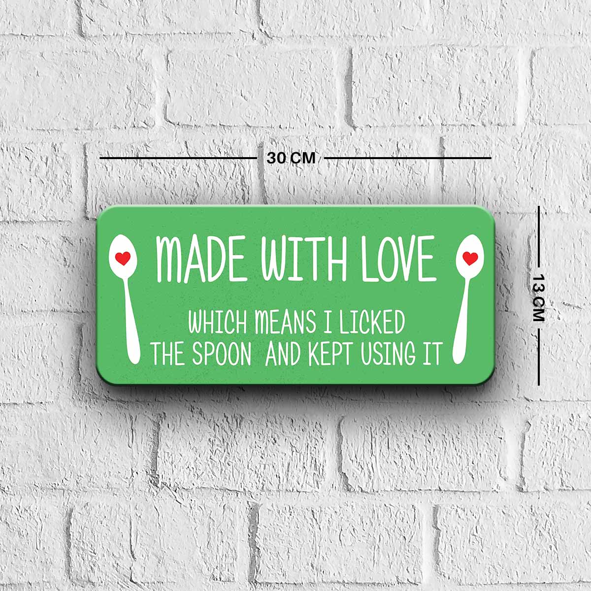 Made with Love Door Sign