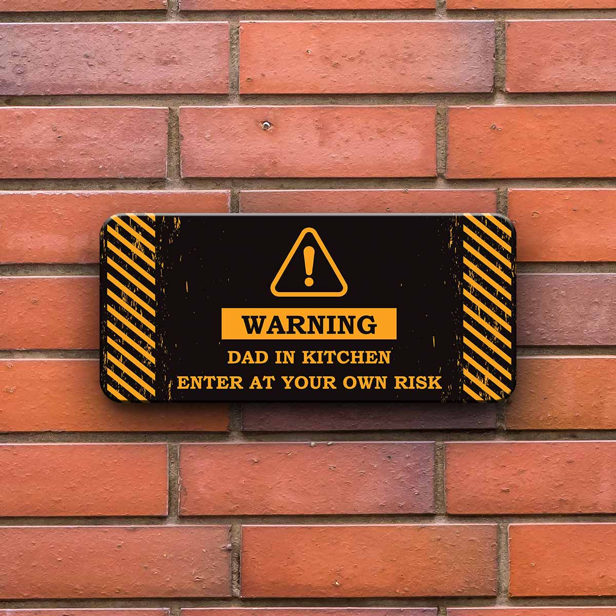 Warning! Dad In Kitchen Door Sign Gift For Dad 3
