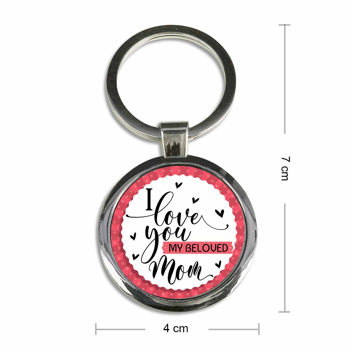 My Beloved Mom Metal Keychain Gift For Mother's Day 6
