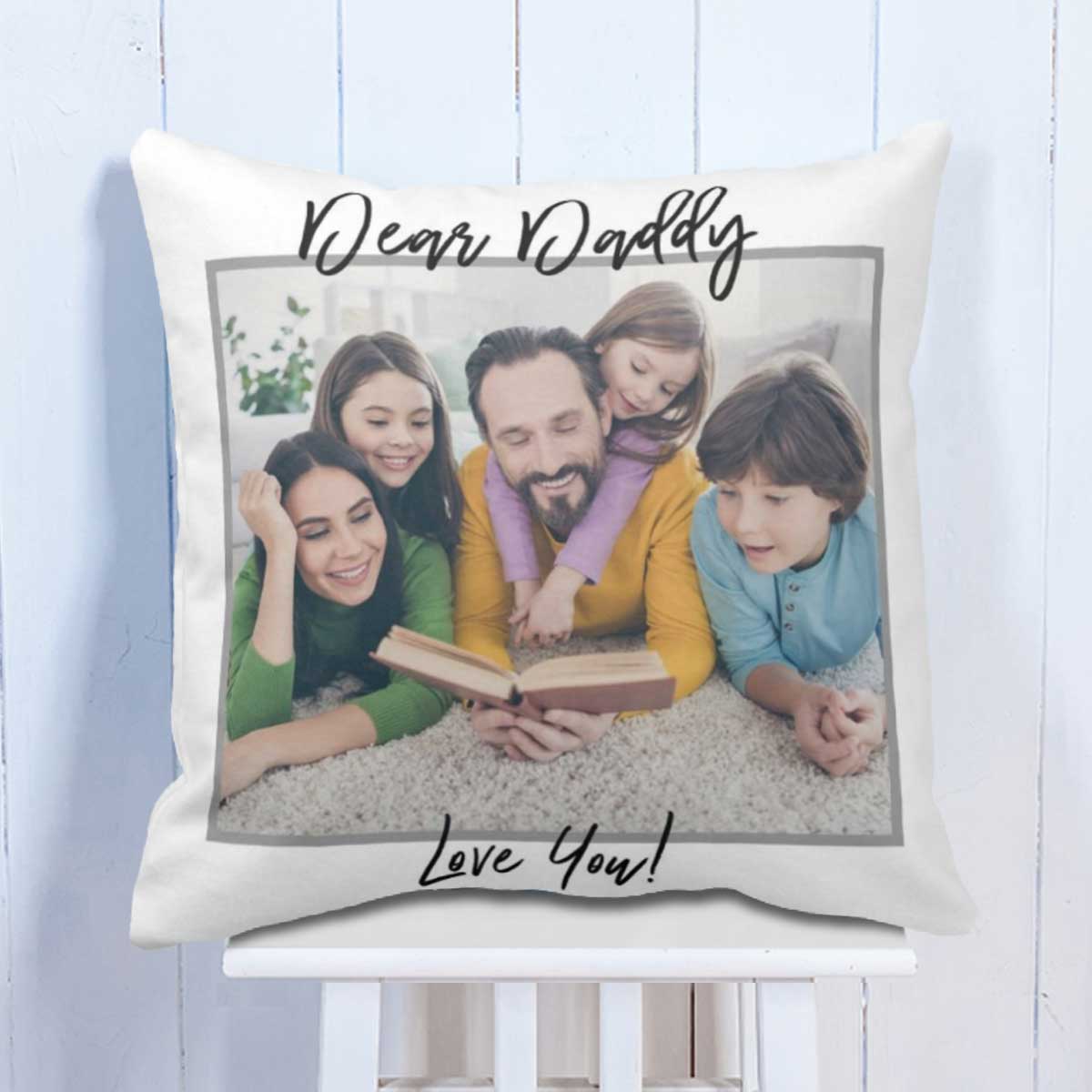 Customized Dear Daddy Cushion Gift For Father's Day 1