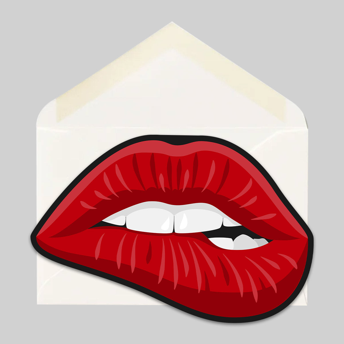 Sexy Lips Greeting Card-3