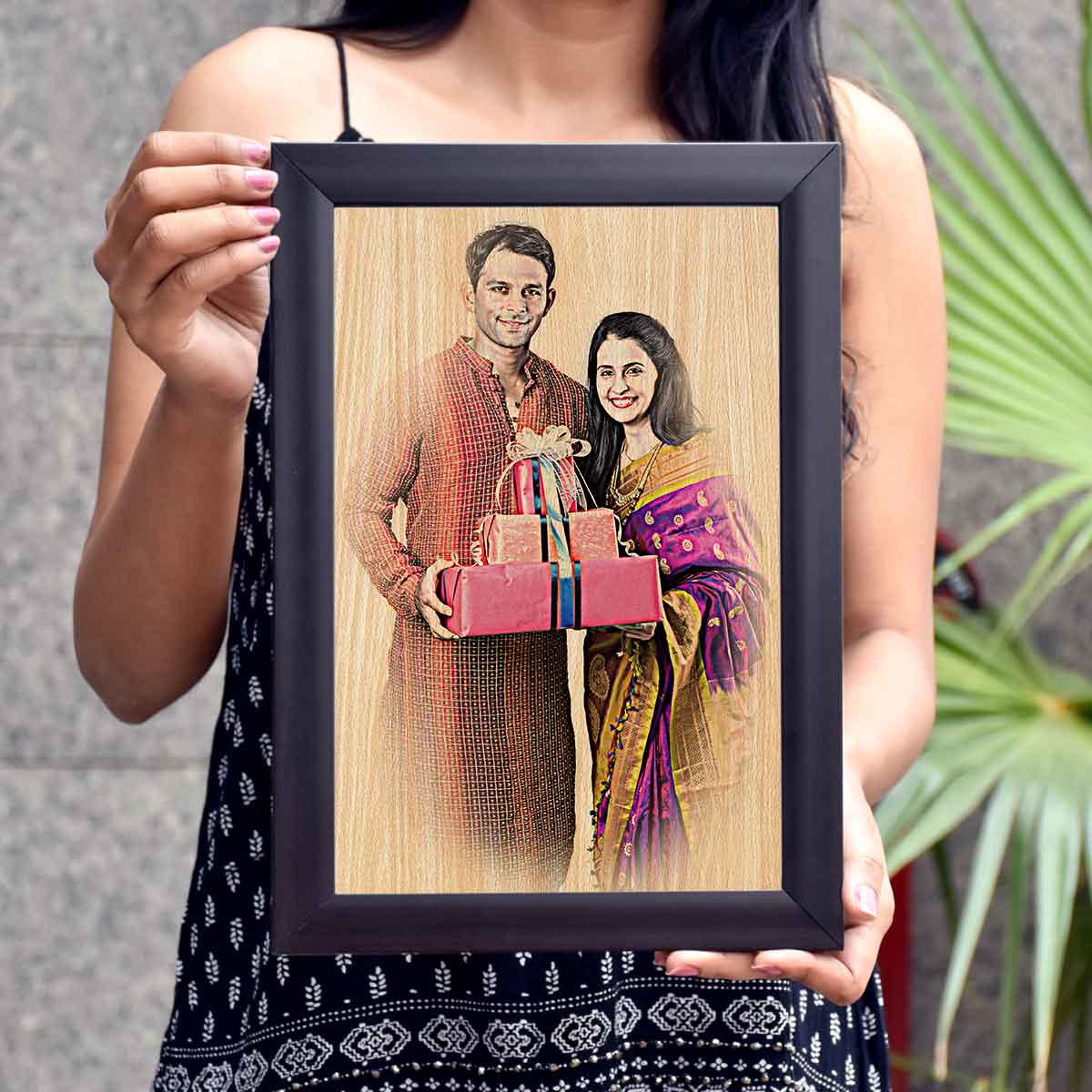 #Material & Size_Wooden A4