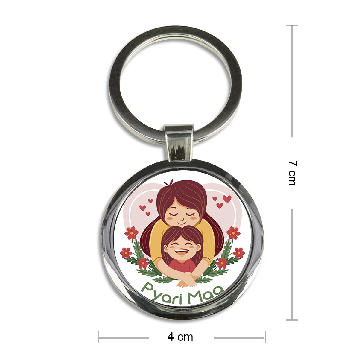 Pyari Maa Metal Keychain Gift For Mother's Day 4