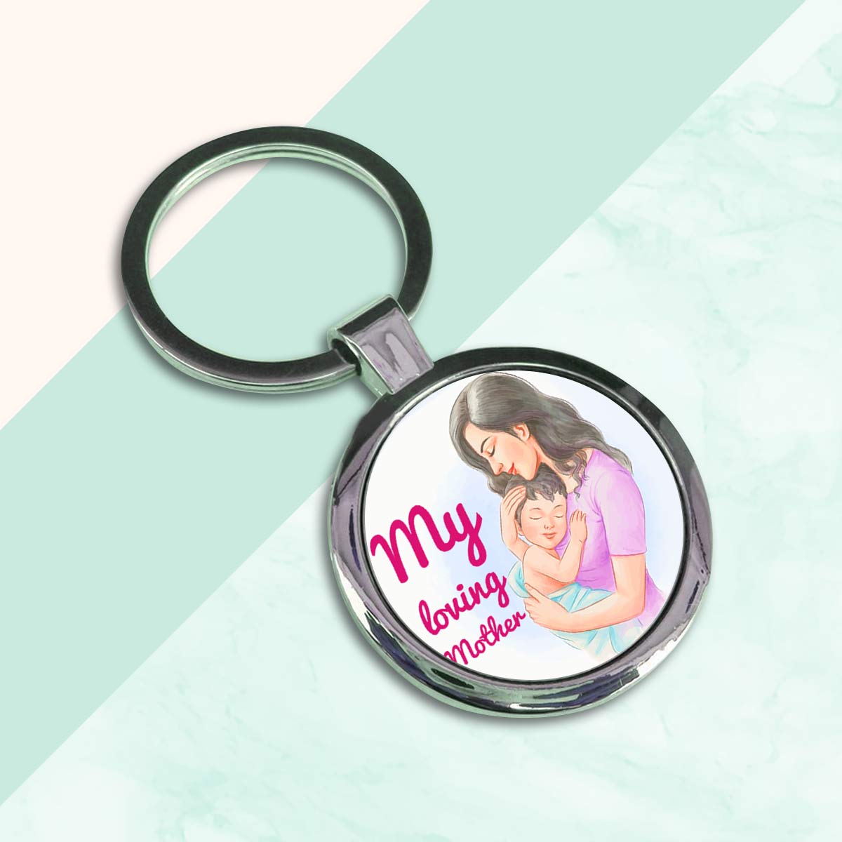 My Loving Mother Metal Keychain Gift For Mom 2