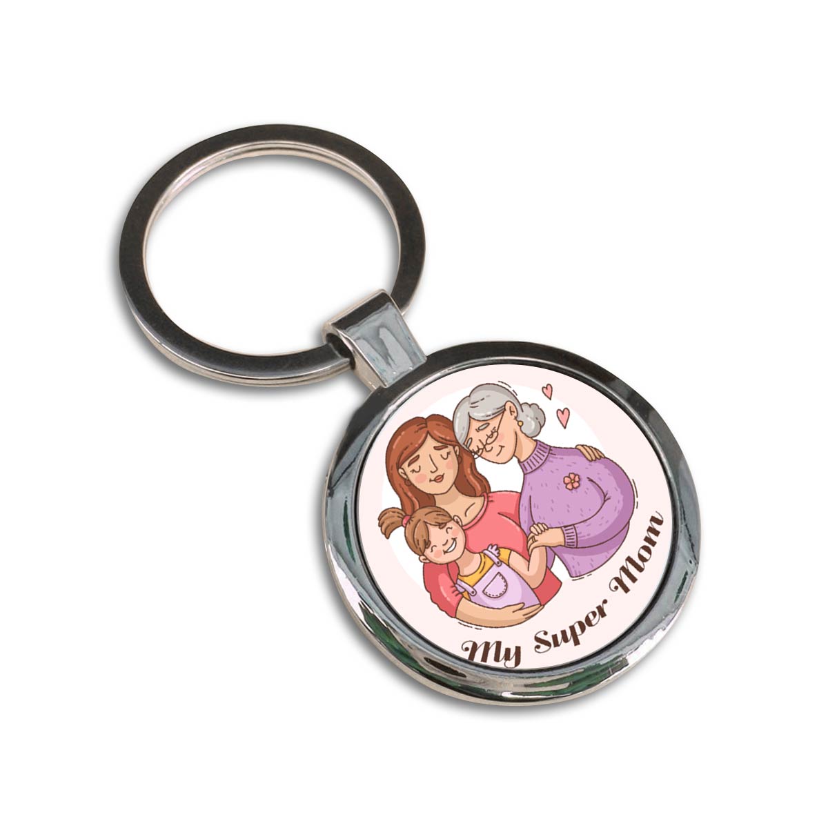 My Super Mom Metal Keychain Gift For Mother's Day 3