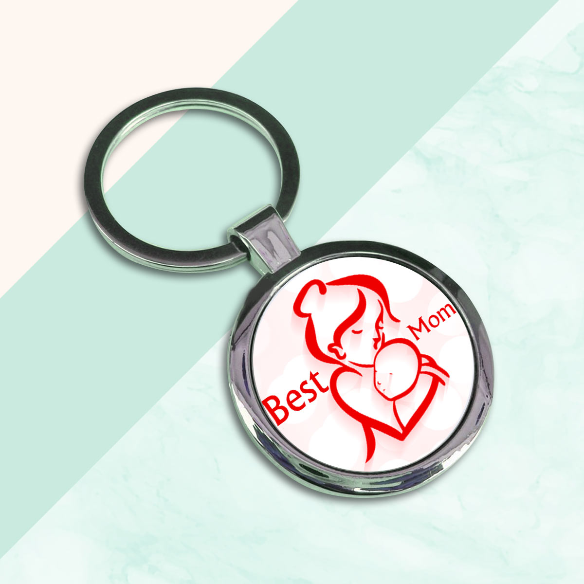 Best Mom Metal Keychain Gift For Mother's Day 2