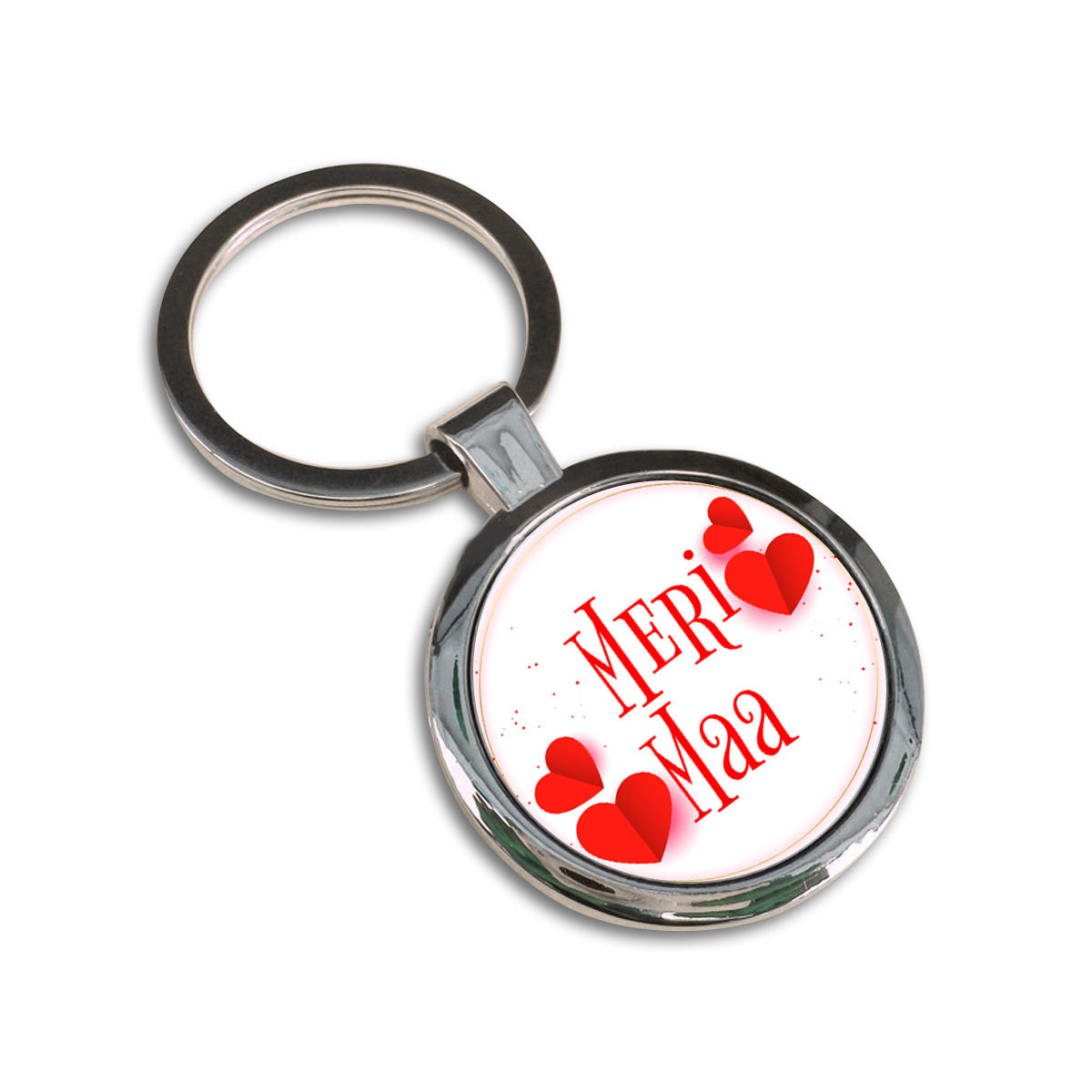 Meri Maa Round Metal Keychain Gift For Mother's Day 3