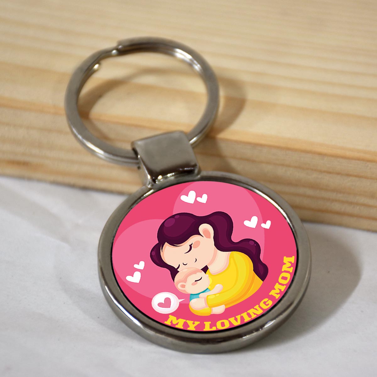 My Loving Mom Metal Keychain Gift For Mother's Day 1