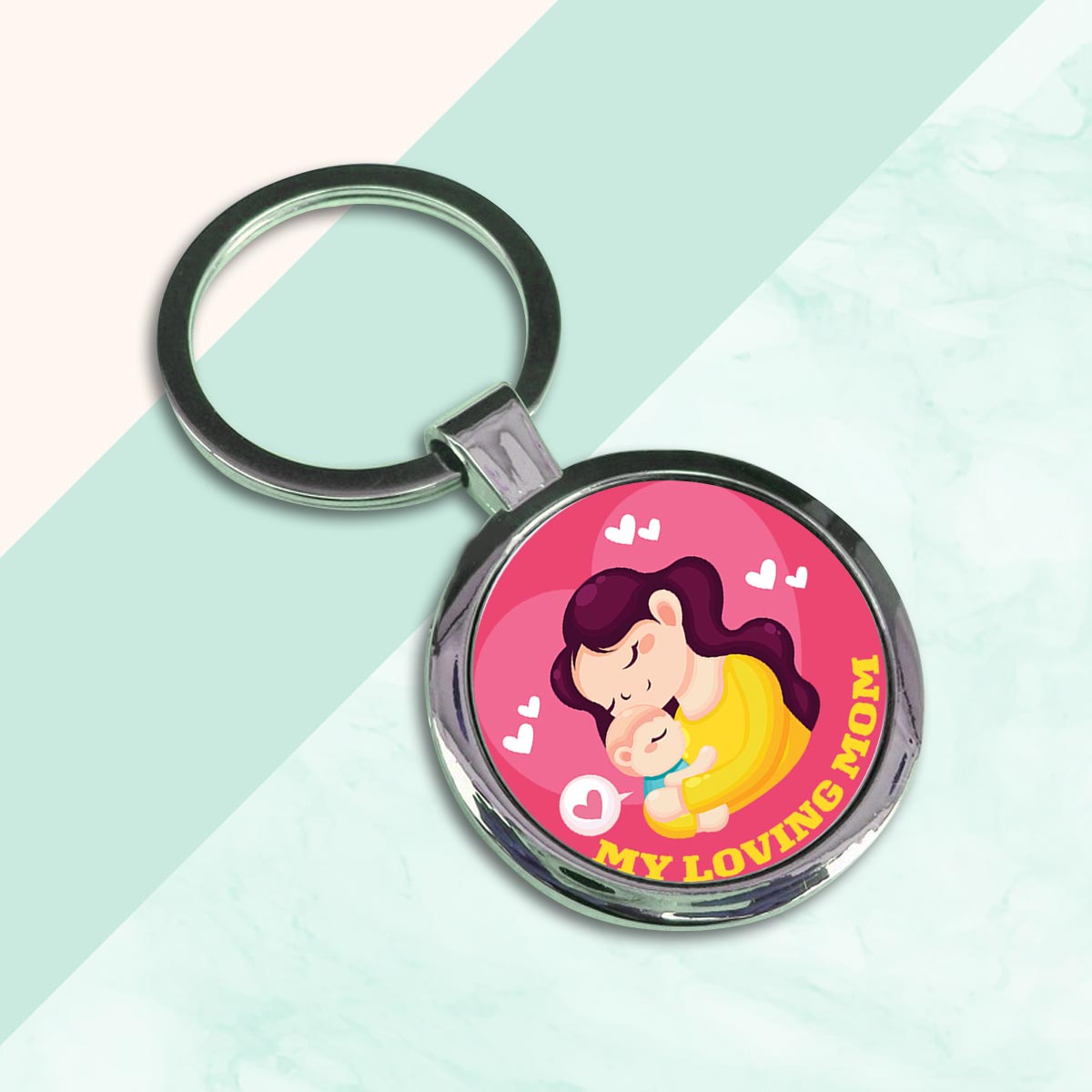 My Loving Mom Metal Keychain Gift For Mother's Day 2